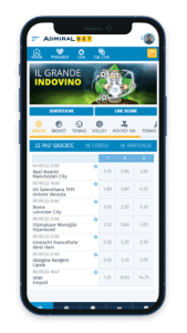 Admiralbet scommesse app